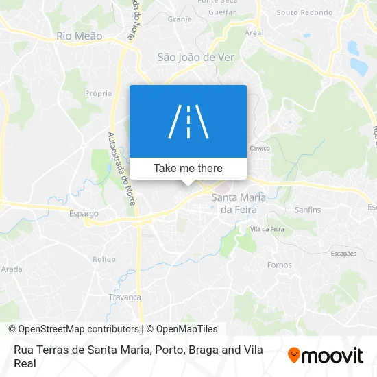 Rua Terras de Santa Maria map