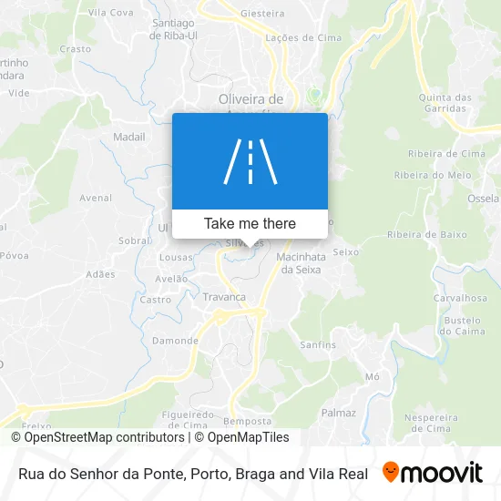Rua do Senhor da Ponte map