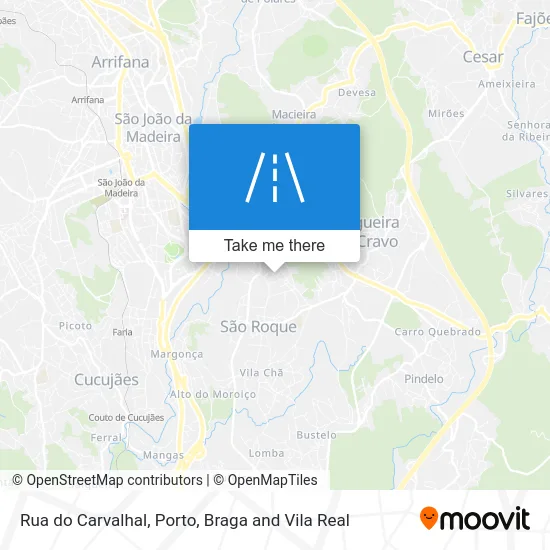 Rua do Carvalhal map