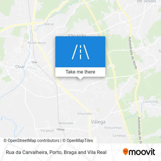 Rua da Carvalheira map