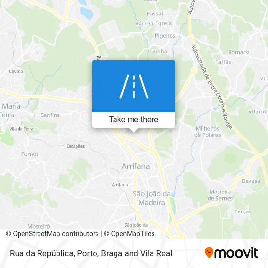 Rua da República map