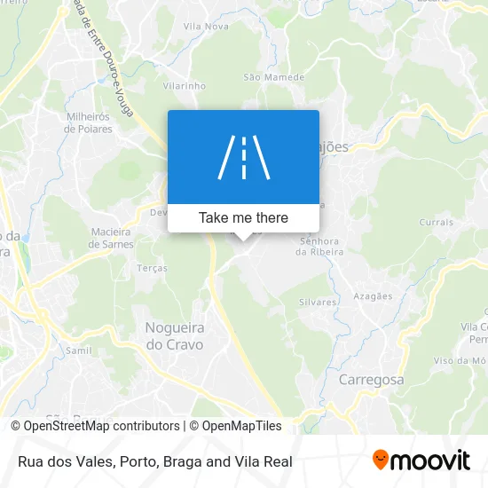 Rua dos Vales map