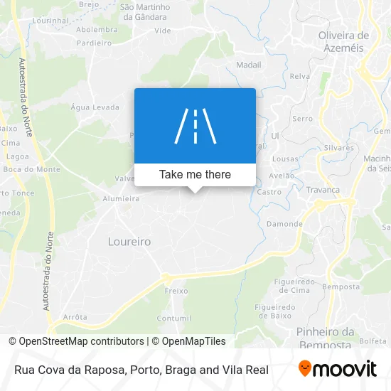Rua Cova da Raposa map