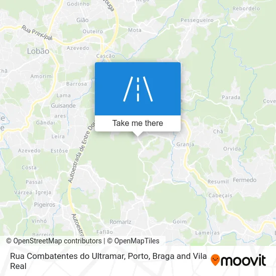 Rua Combatentes do Ultramar map