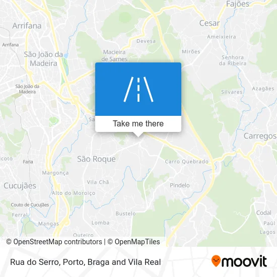 Rua do Serro map