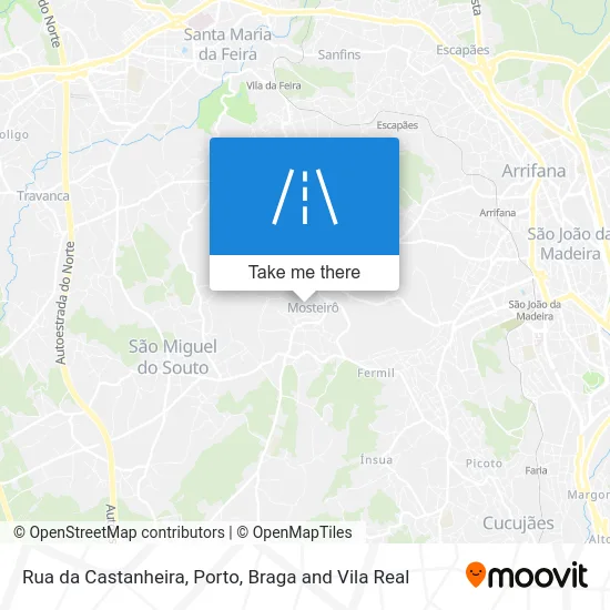Rua da Castanheira map