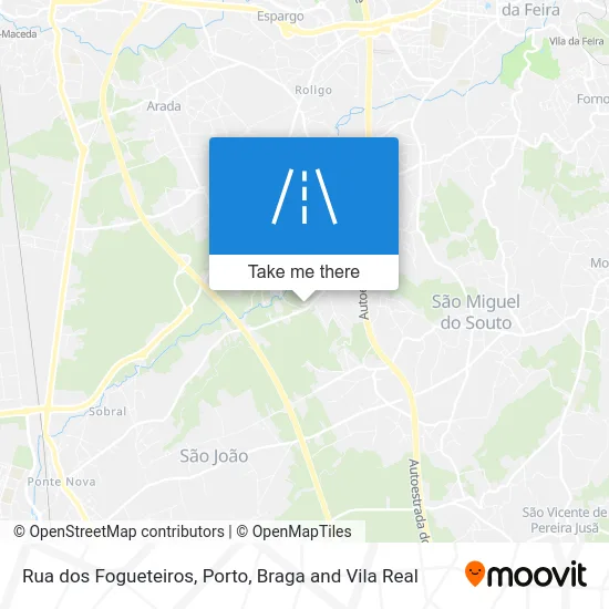 Rua dos Fogueteiros map