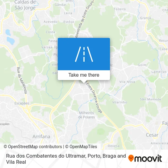 Rua dos Combatentes do Ultramar map