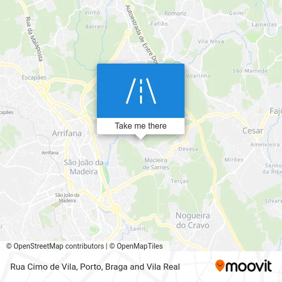 Rua Cimo de Vila map