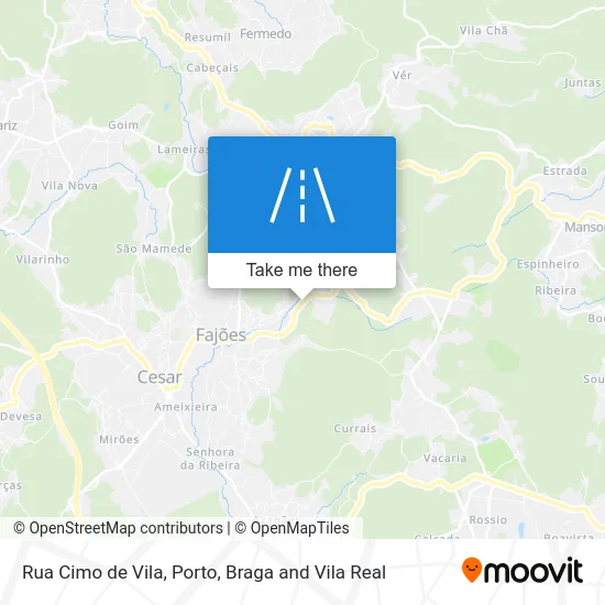 Rua Cimo de Vila map