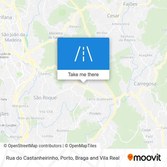Rua do Castanheirinho map