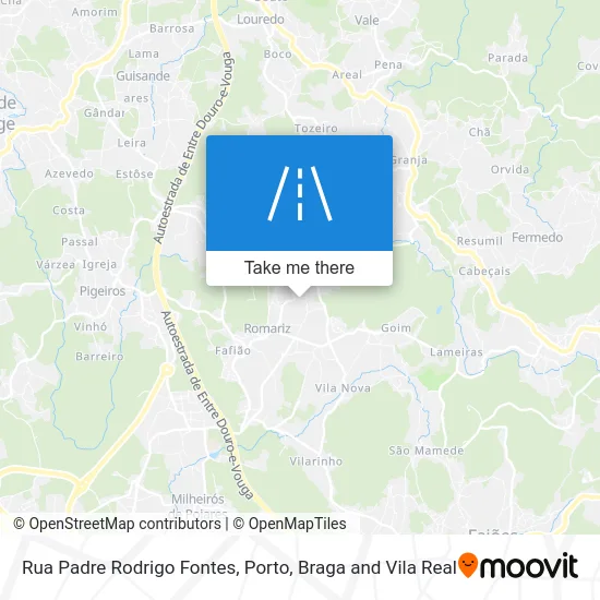 Rua Padre Rodrigo Fontes map