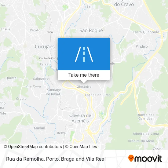 Rua da Remolha map
