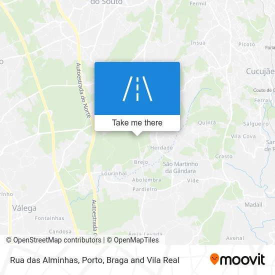 Rua das Alminhas map