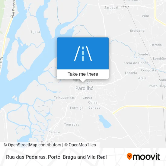 Rua das Padeiras map