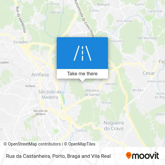 Rua da Castanheira map