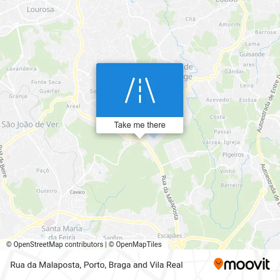 Rua da Malaposta map