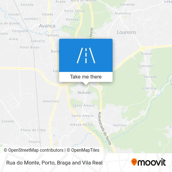 Rua do Monte map
