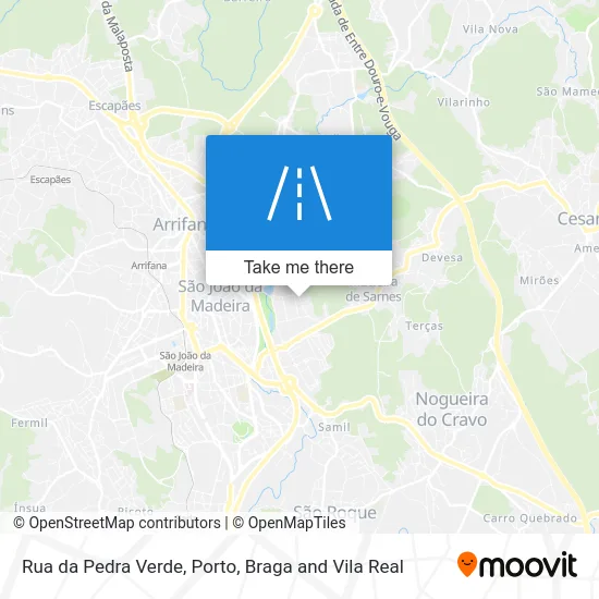 Rua da Pedra Verde map