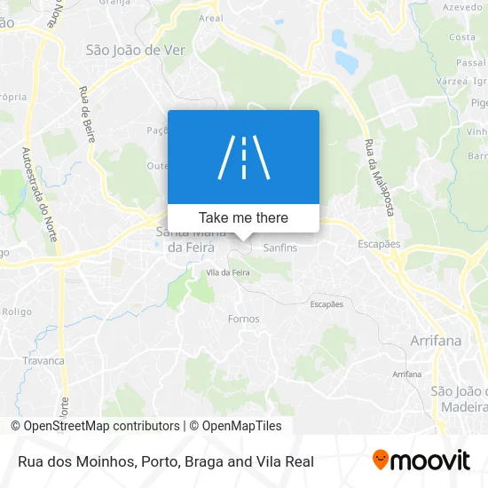 Rua dos Moinhos map