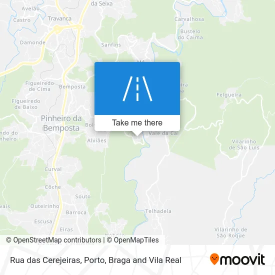 Rua das Cerejeiras map