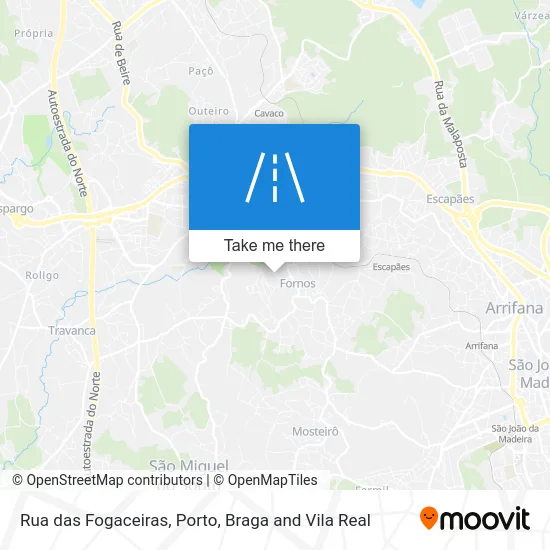 Rua das Fogaceiras map