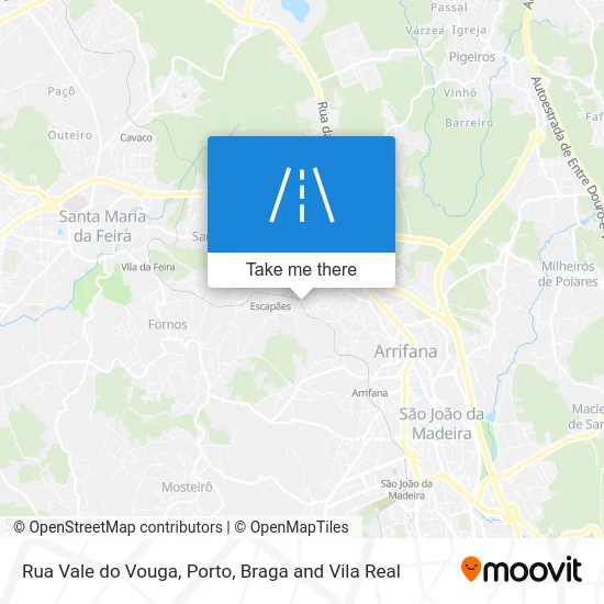 Rua Vale do Vouga map