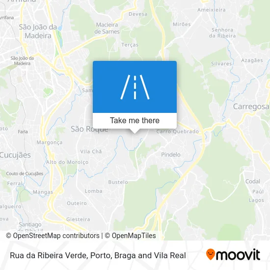 Rua da Ribeira Verde map