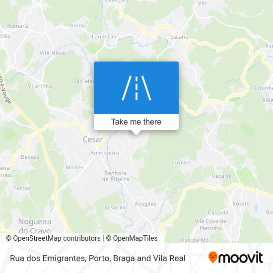 Rua dos Emigrantes map