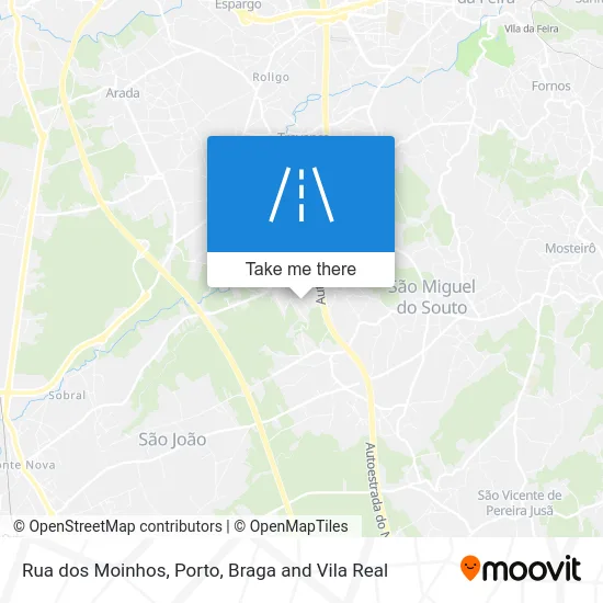 Rua dos Moinhos map