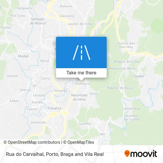 Rua do Carvalhal map