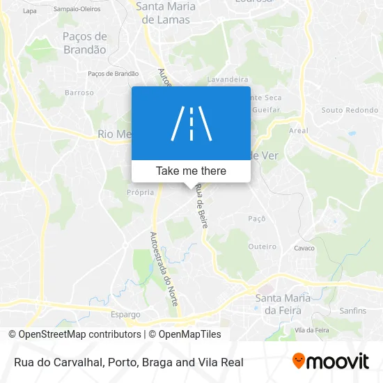 Rua do Carvalhal map