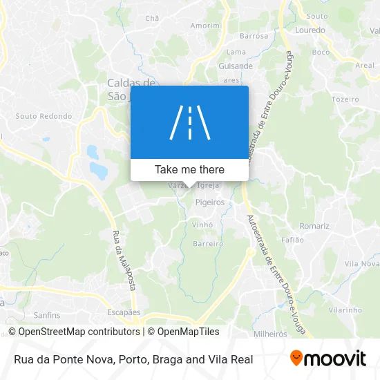 Rua da Ponte Nova map