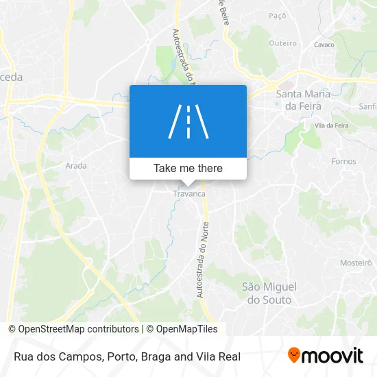 Rua dos Campos map