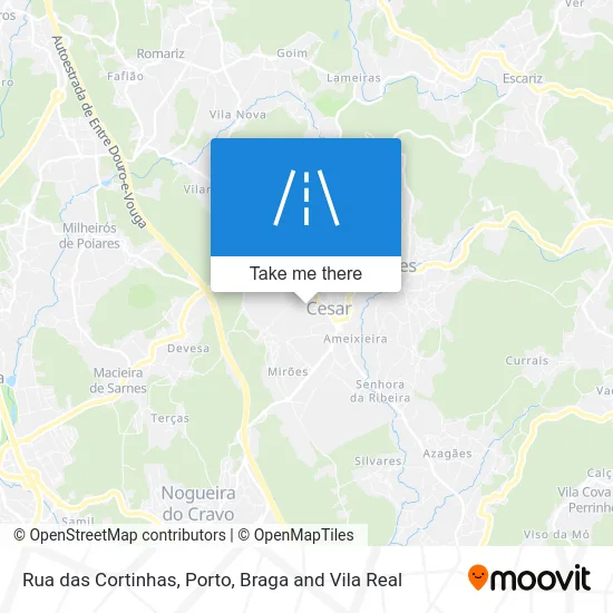 Rua das Cortinhas map