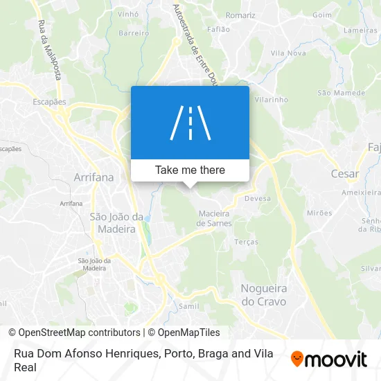 Rua Dom Afonso Henriques map