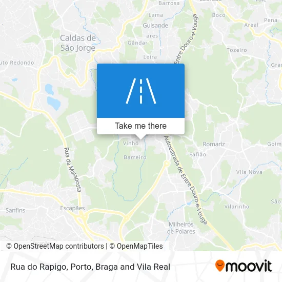 Rua do Rapigo map