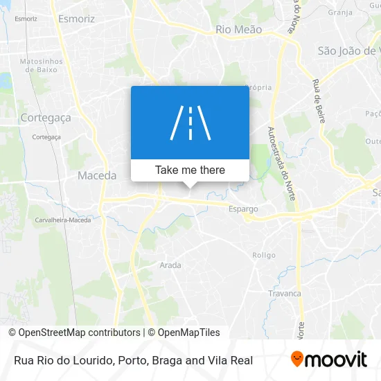 Rua Rio do Lourido map