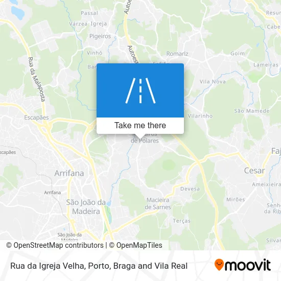 Rua da Igreja Velha map