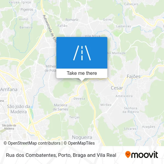 Rua dos Combatentes map