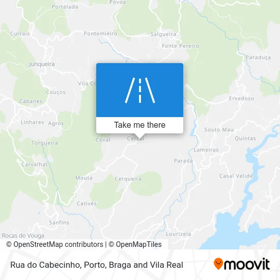 Rua do Cabecinho map