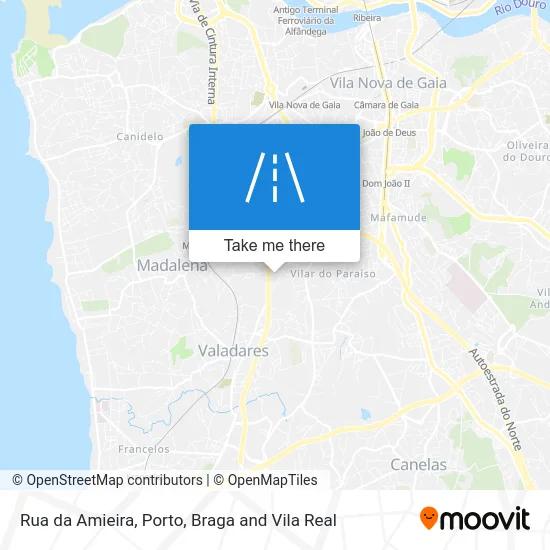 Rua da Amieira map
