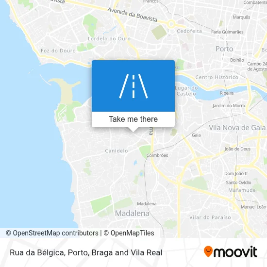 Rua da Bélgica map