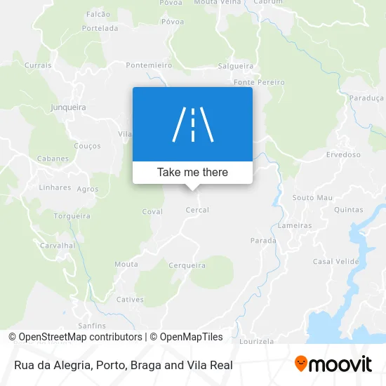 Rua da Alegria map