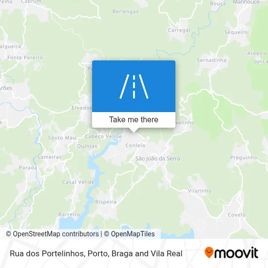 Rua dos Portelinhos map
