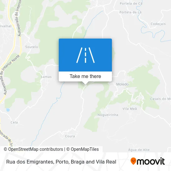 Rua dos Emigrantes map