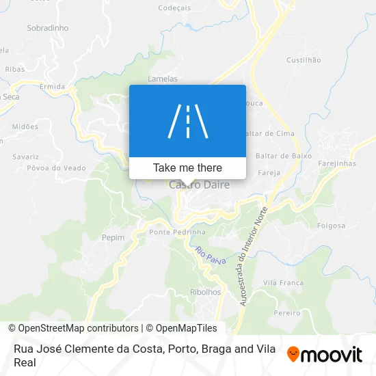 Rua José Clemente da Costa map