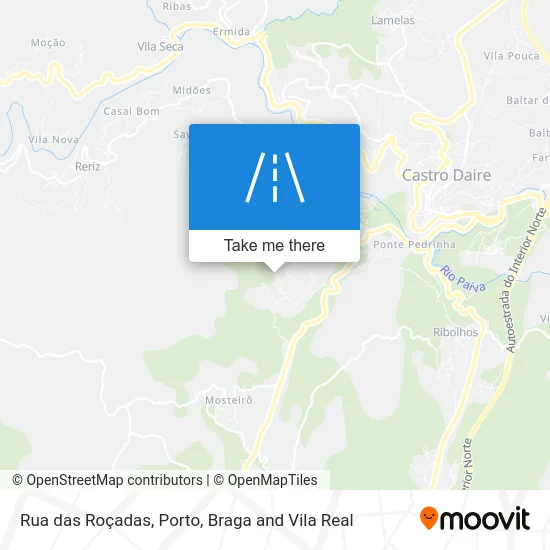 Rua das Roçadas map