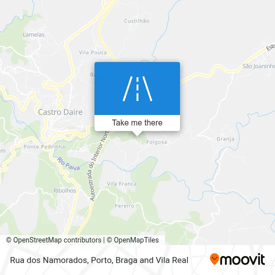 Rua dos Namorados map