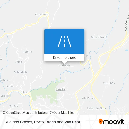 Rua dos Cravos map